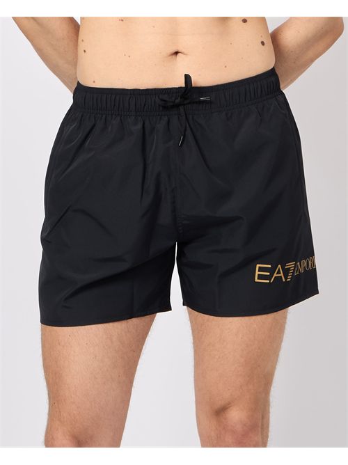Costume da bagno uomo EA7 con logo a contrasto EMPORIO ARMANI EA7 | 7M000519-AF13049MC004